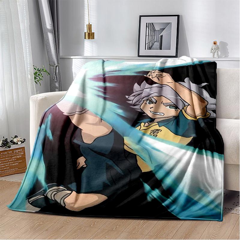 3D Inazuma Eleven Mark Evans Anime Cartoon Soft Plush Blanket,Flannel Blanket Throw Blanket for Living Room Bedroom Bed Sofa Kid