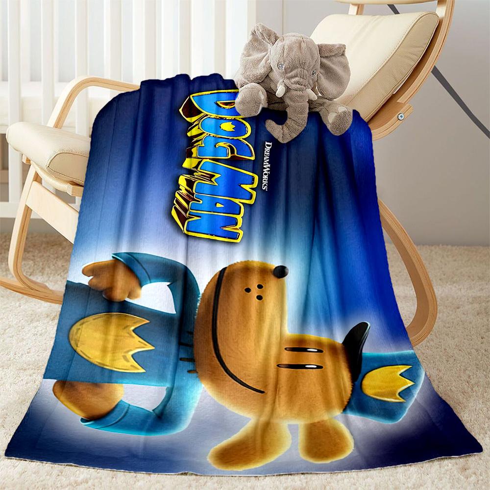 Dog Man Theme Blankets are suitable for living rooms,making them an ideal choice for outdoor travel and gifts.