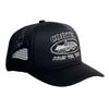 Devil Island American Style Street Retro Embroidered Baseball Cap Men'S Truck Hat Breathable Casual Adjustable Polyester Fiber