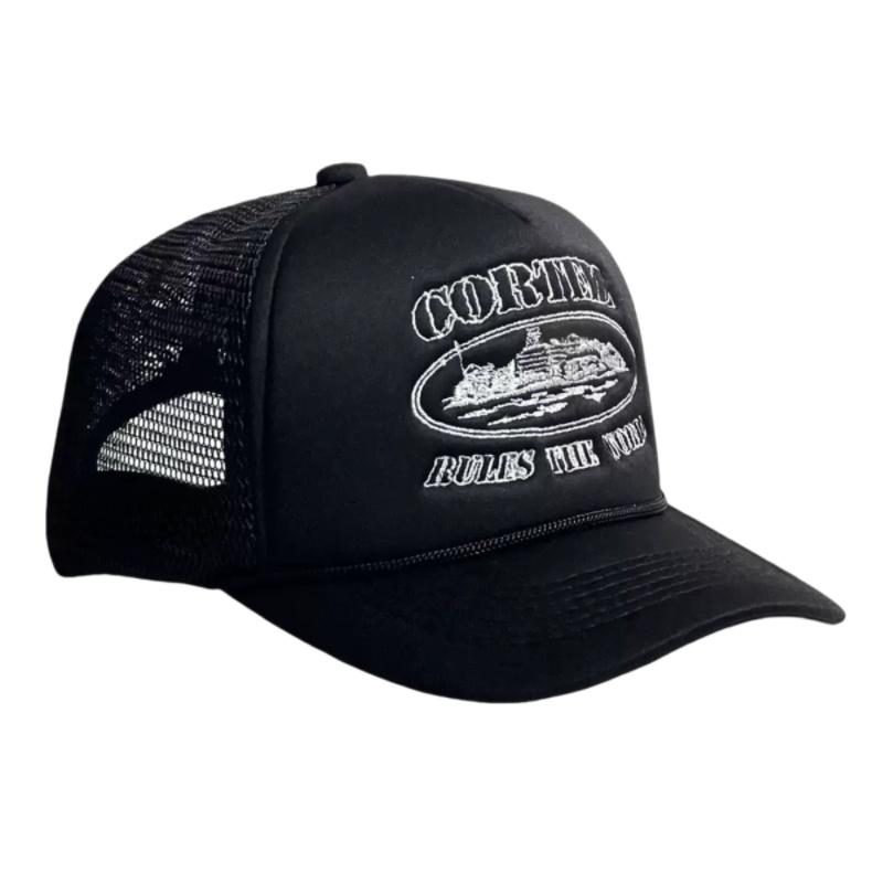 Devil Island American Style Street Retro Embroidered Baseball Cap Men'S Truck Hat Breathable Casual Adjustable Polyester Fiber
