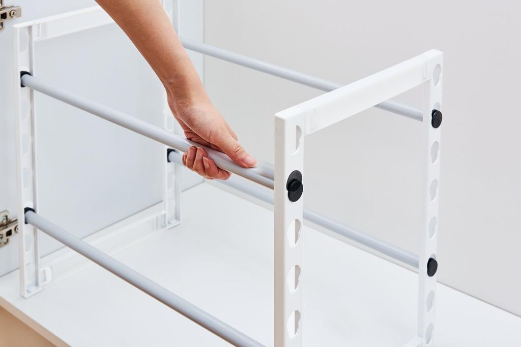 Tenma Fabier Extendable 8103 Under-sink Rack, Wide, White,