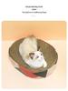 Oval Cat Scratching Bed with Corrugated Paper for Kittens