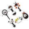 Handheld Baby Cartoon Panda Baby Shaker Toy for Hearing Sensory Stimulation Infant Toy Rattle Panda Shaker