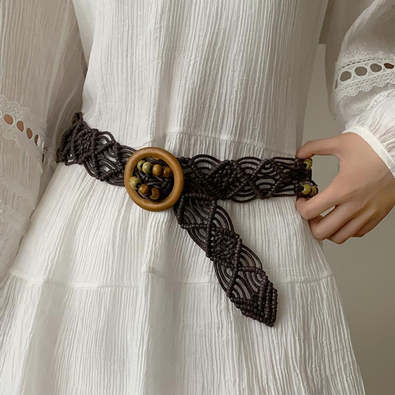 Inspired Trendy Bohemian Woven Waist Belt For Women Ideal For Summer Fashion