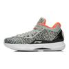 Li Ning WOW 4 Basketball Shoes Unisex Mid top Gray/Black ABAL037-34