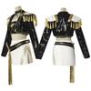 K-Pop Witch Hunter Cos Suit Rumi Mirazoe Black Gold Stage Costume Singing Costume Two-Dimensional Cos Suit