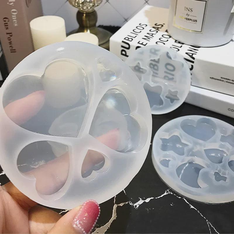 Pandantiv breloc cu cinci colțuri, stea și lună, mucegai din silicon, pentru decorare manuală