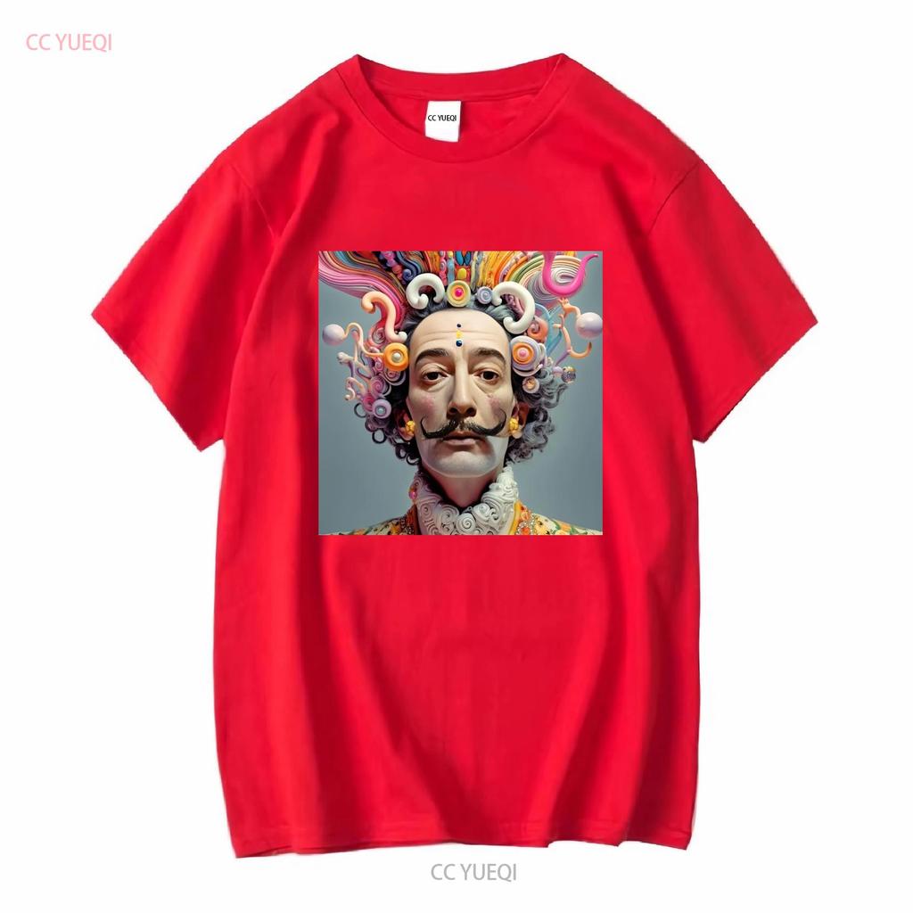 SALVADOR DALI T SHIRT abstract surrealism mens boys new long or short sleeves vintage Washed Soft homme Breathable Slightly