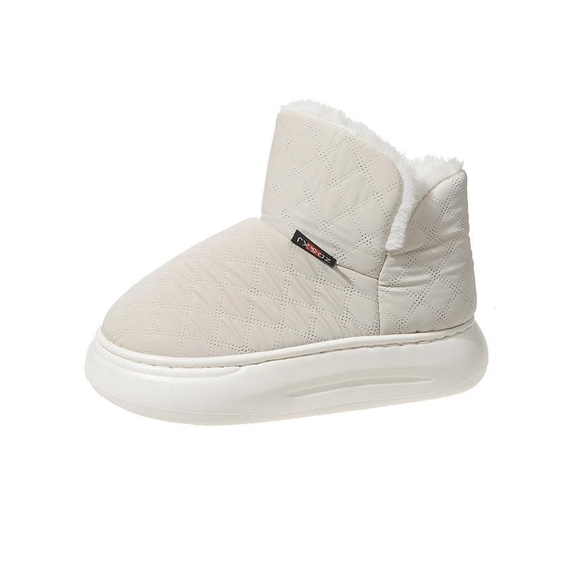 Winter velvet thickened home bread shoes cotton boots women wear fashion warm snow boots comfortable soft sole women's cotton shoes