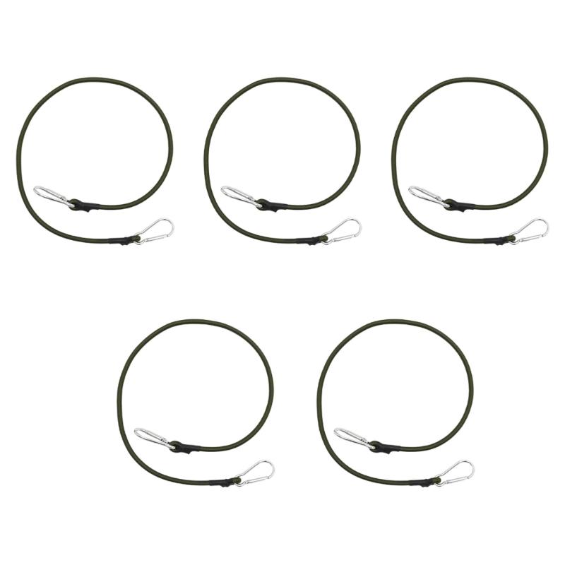 5Pcs Elastics Rope Cord Multipurpose Bungee Strap for Car Bicycles Securing Bungee Cords with Carabiner Clip Bungee Rope