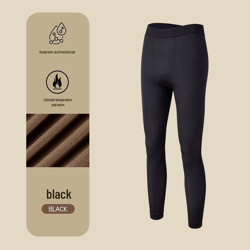 Men’s Ultra-Thin Seamless Self-Heating Thermal Underwear Set - Skin-Enhancing with Hyaluronic Acid for Autumn/Winter