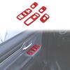 5pcs Red Interior Window Lift Switch Panel Cover Trim for Dodge Ram 1500 2018+