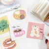 50sheets Tea Room Roaming Series Kawaii Cartoon Small Pattern Memo Paper DIY Handmade Scrapbook Aesthetic Craft Paper