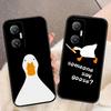 Cartoon Duck Goose Cover Phone Case For Infinix HOT 60 50 10 10I 10S 11 12 12I 20I 20S 30I ZERO X 20 30 40 Silicone Case Shell