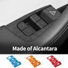 For Tesla Model Y (2025-) Car Window Control Panel Button Trim StickerMade of Alcantara Interior Accessories