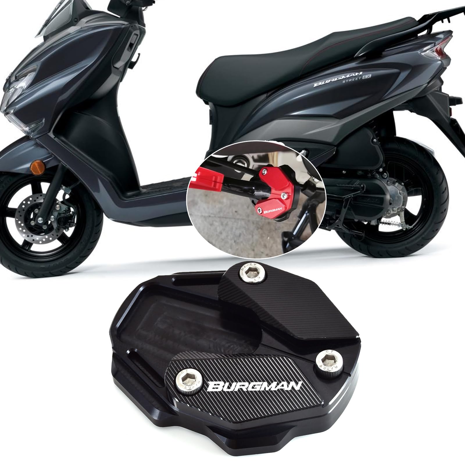 KAGEFUNE Для Bergman Street 125ex BURGMAN STREET 125 EX Burgman street 125 ex 2022-2023-2024-2025 чёрный
