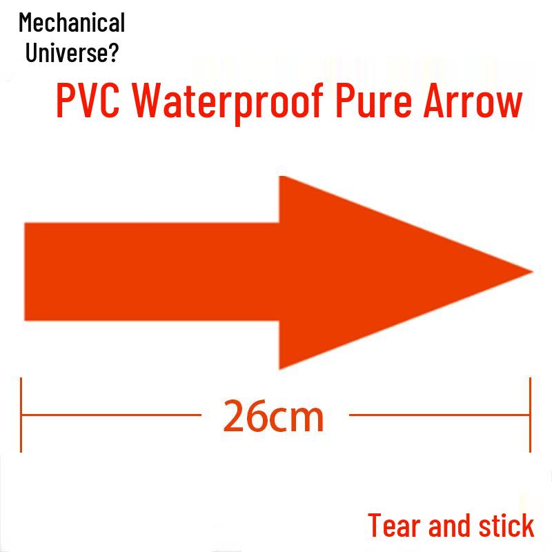 Red Arrow PVC Waterproof Self-Adhesive Labels