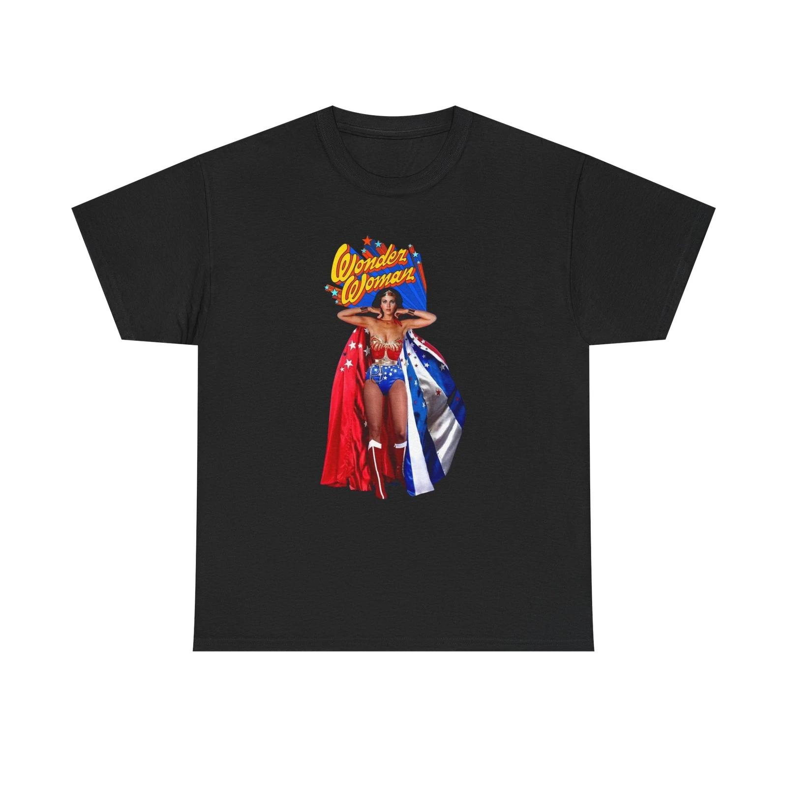 

Wonder Woman Heavy Cotton Tee, Classic TV Tee, Superhero, Lynda Carter S