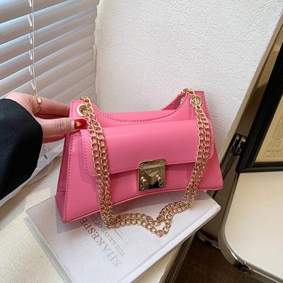 2024 Nova Moda Feminina Primavera e Verão Rosa Bolsa Quadrada Pequena de Mão Textura de Alta Qualidade Nicho Versátil Bolsa de Ombro Crossbody