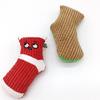 Yousheng Dog Chew Toy Bite-Resistant Multi-purpose Soft Fabric Socks Shape Puppy Squeaky Noise Sound Toy for Training