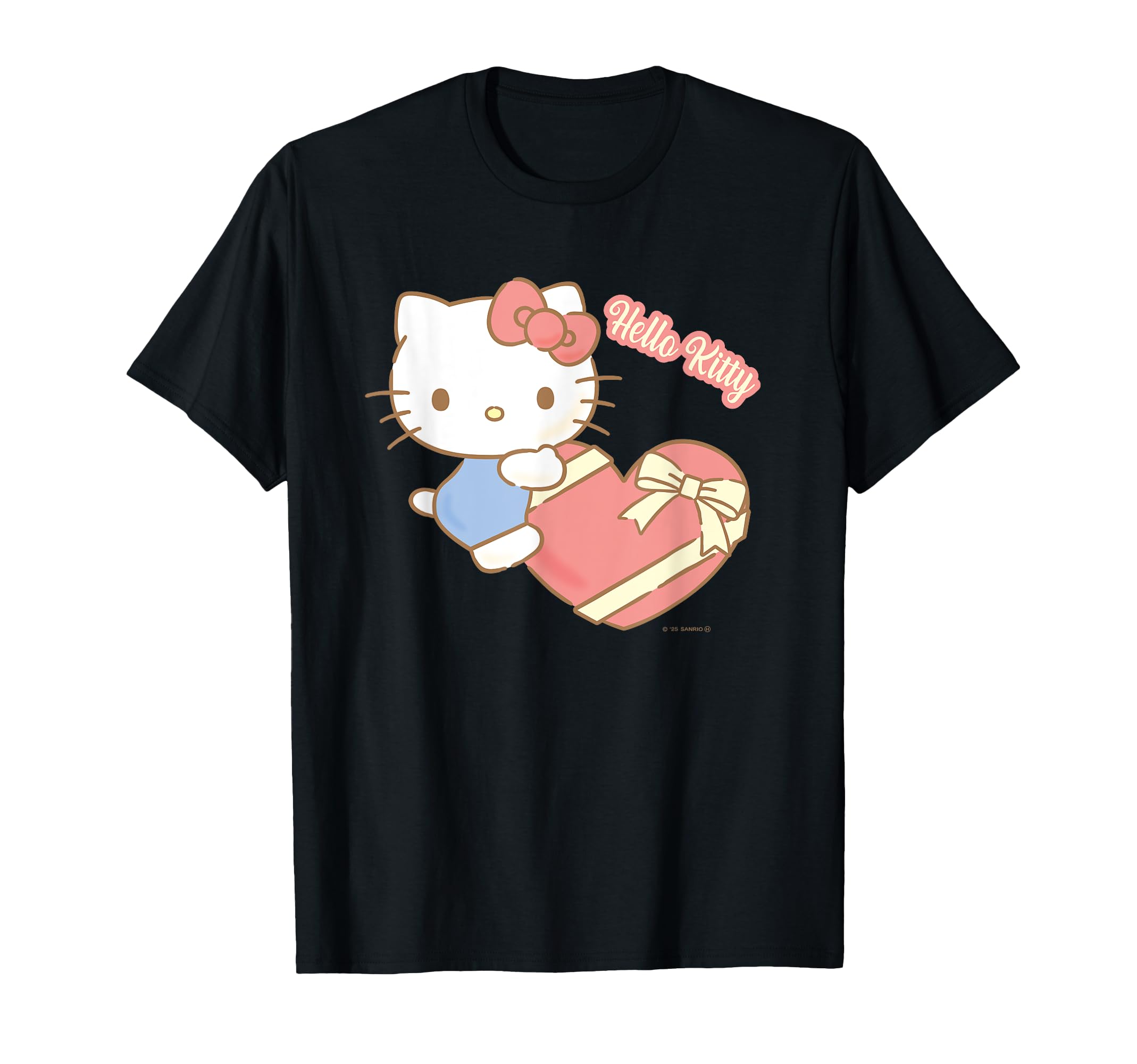 

День Hello Kitty [Специально ко Дню святого Валентина] Футболка ко Дню святого Валентина чёрный