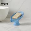 Non-foaming Soap Dish Self Draining Dish, 3D Printed Holder, Multi-functional Smooth Curve Tray Sink Organizer for Shower, Bathroom, Kitchen