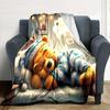 Piglet'S Sweet Dreams Flannel Blanket Super Soft Warm Cozy Blanket For Sofa Bed Office Travel Allseason Home Decor Gift