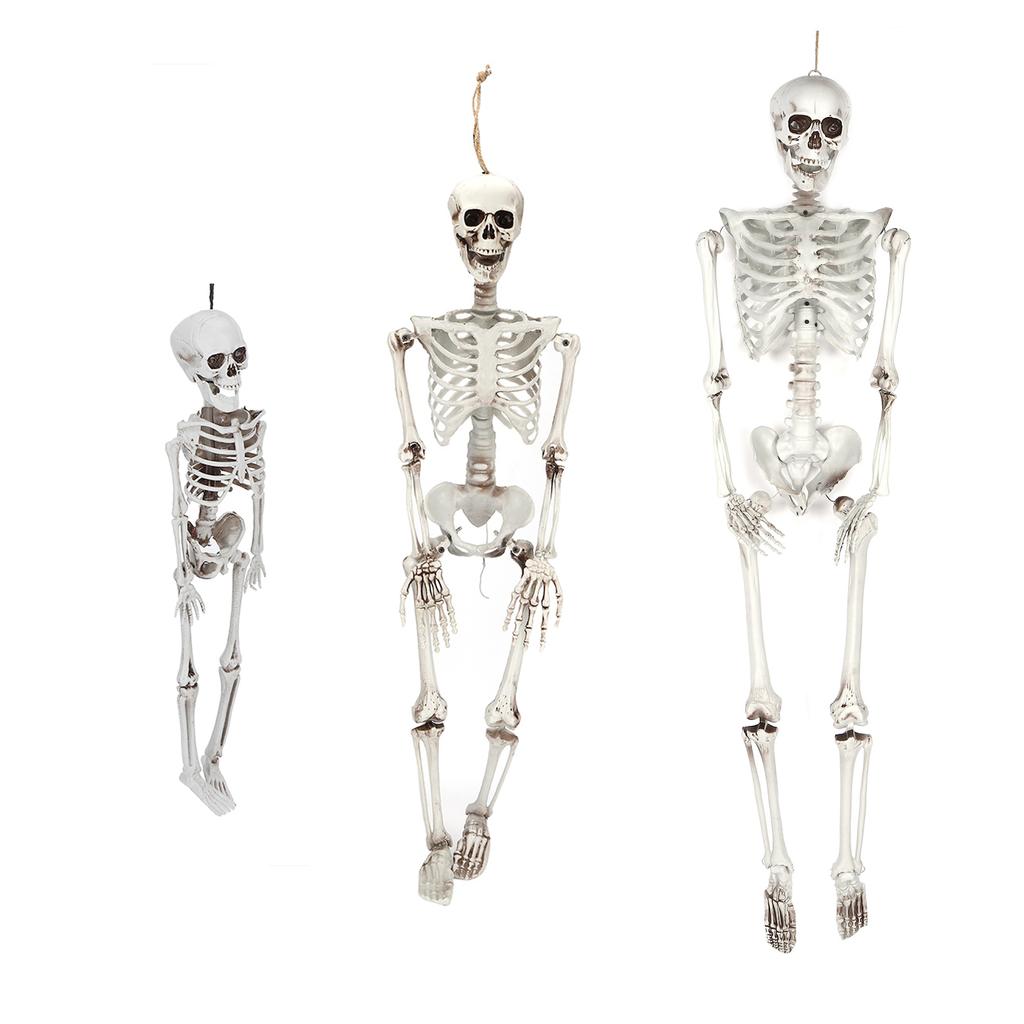 Halloween Resin Full Body Skeletons with Movable Joints for Home Costume Party Decoration Props