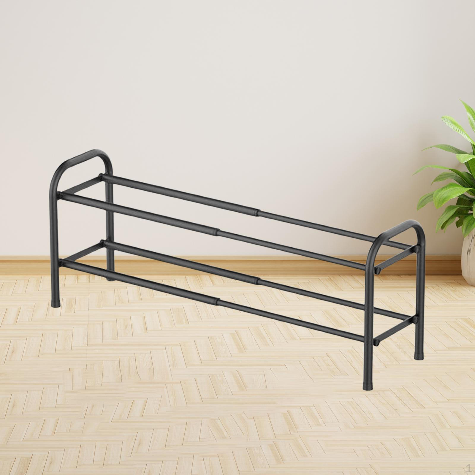 

Expandable Shoe Rack Saving Multifunctional Storage Shelf Display Stand 2 Tier