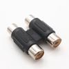 2 RCA żeńskie złącze AV Mini do 2RCA żeńskie złącze adaptera przedłużającego gniazdo konwertera audio-wideo Q1