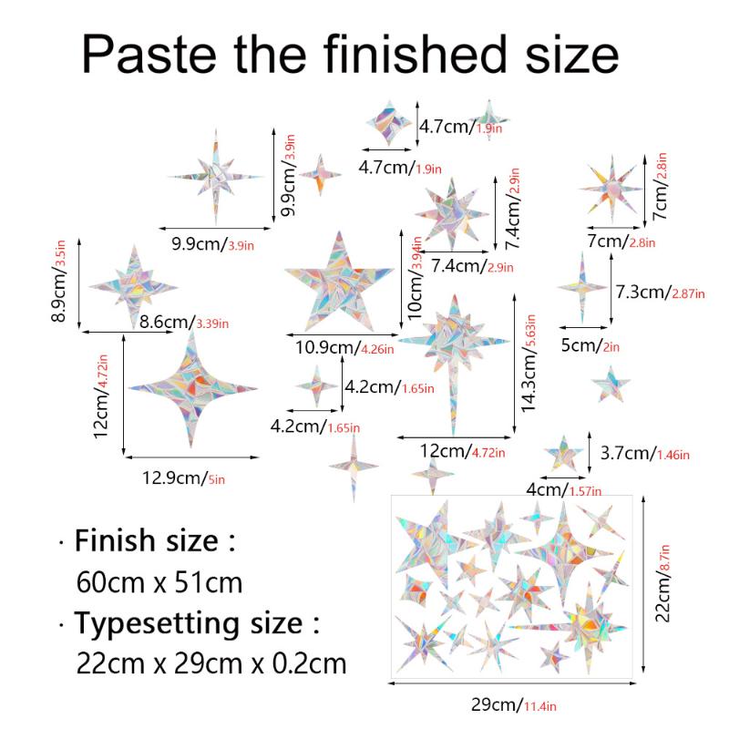 Rainbow Maker Sun Catcher Wall Stickers Cat Bird Star Mushroom Moon Sun Diy Window Glass Electrostatic Prisms Sticker