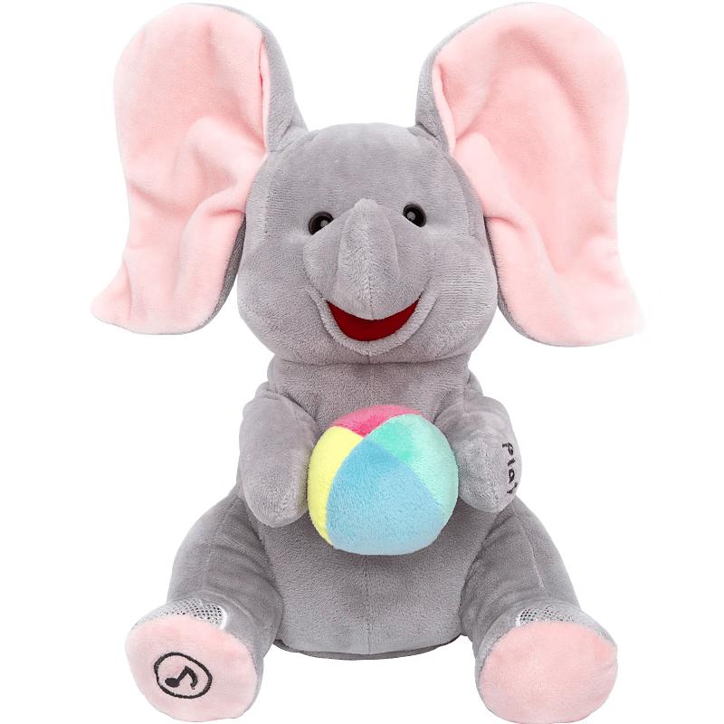 Musical Peekaboo Elephant Infant Toy