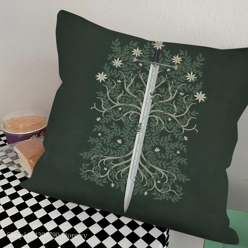 The L-Lord Of The R-Rings Pillow Case Square Pillow Bedroom Sofa Leisure Comfort Cushion Car Living Room Home Decoration