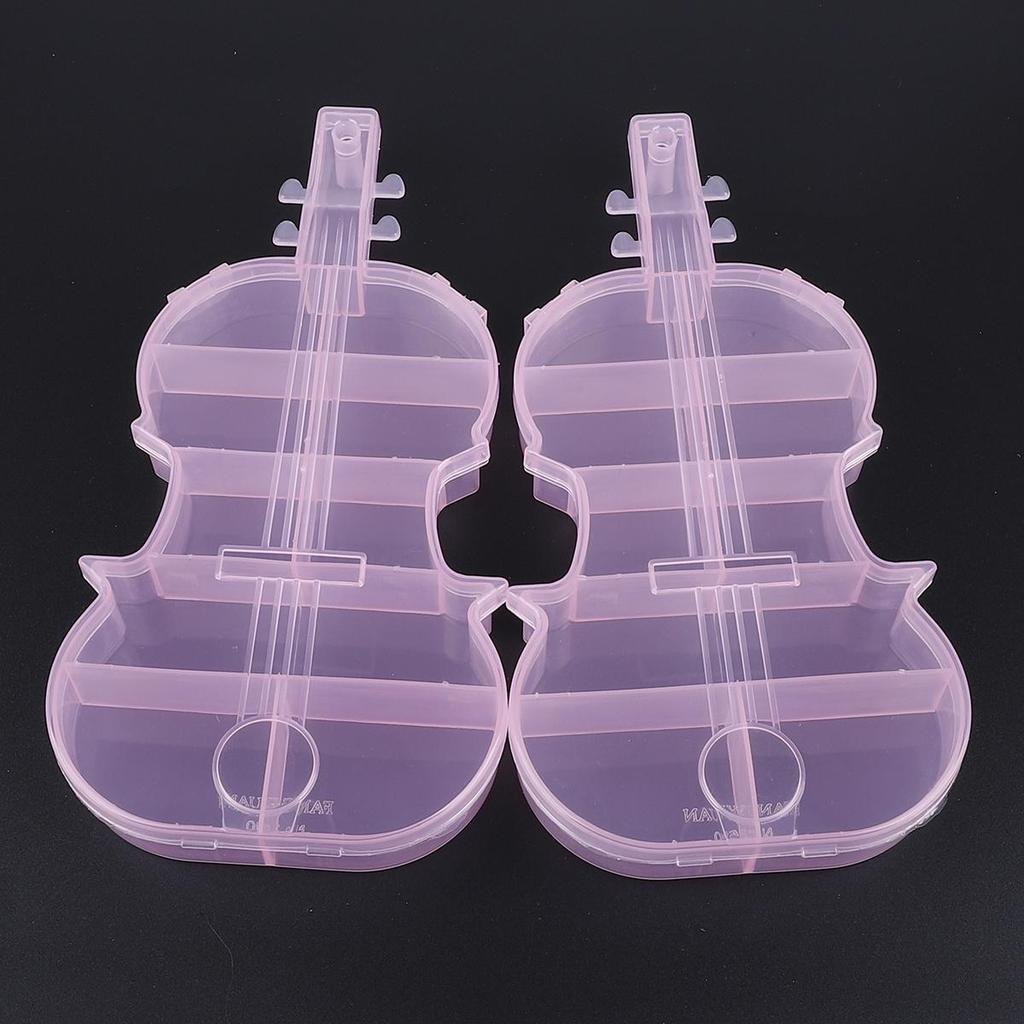 PVC Compartments Adjustable Practical Guitar Storage Box Bead Ring Box Jewelry Presentation Organizer