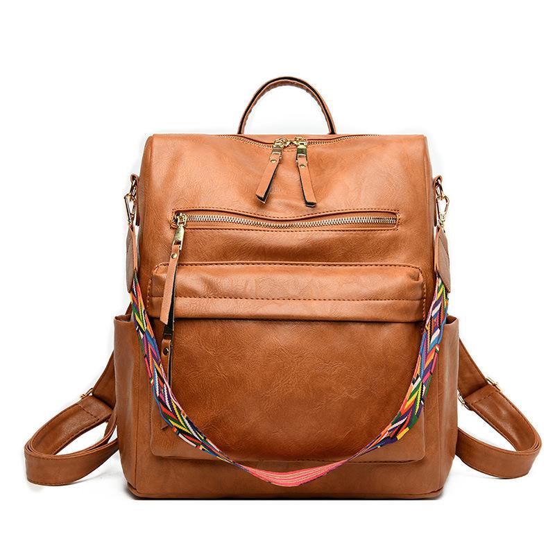 2026 New Women's Backpack Fashi Casual Travel Backpack Female High School Student Schoolbag Female Pures and Bags Back Pack