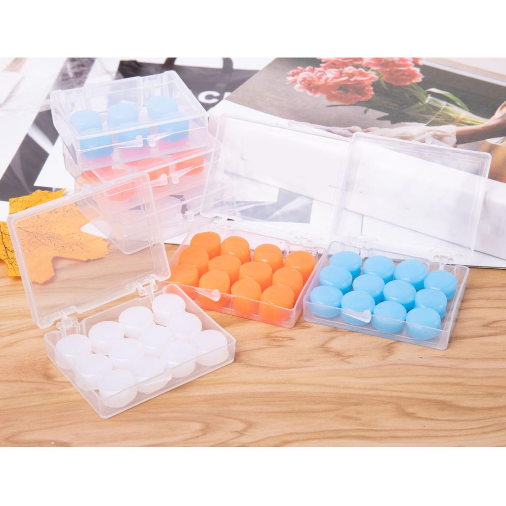 12 Stück Wasserdichte Schwimm-Ohrstöpsel Wiederverwendbare Silikon-Schwimmer-Ohrstöpsel Ohrschutz Ohrstöpsel zum Duschen Schwimmen