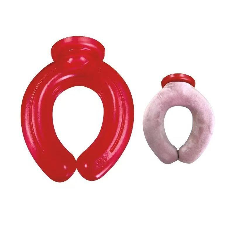 850ml U-förmiger Heiß-Kalt-Beutel für Nackenschmerzen Hochdichtes PVC-Nackenkissen mit großer Einfüllöffnung Haushaltsprodukte für heiß und kalt