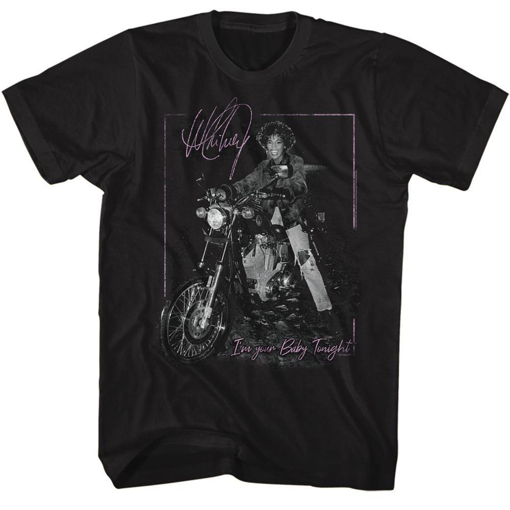 Whitney Houston Motorcycle Music Shirt L