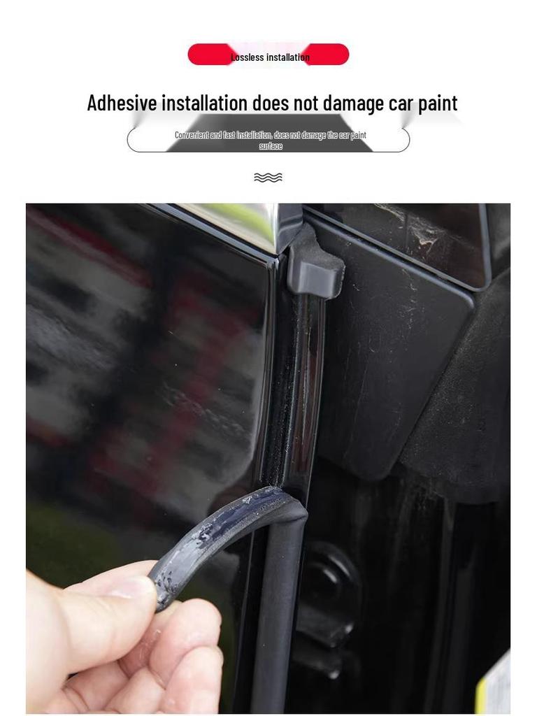 Tesla Model Y Waterproof Soundproof Sealing Strip - Noise Reduction & Door Shock Absorber