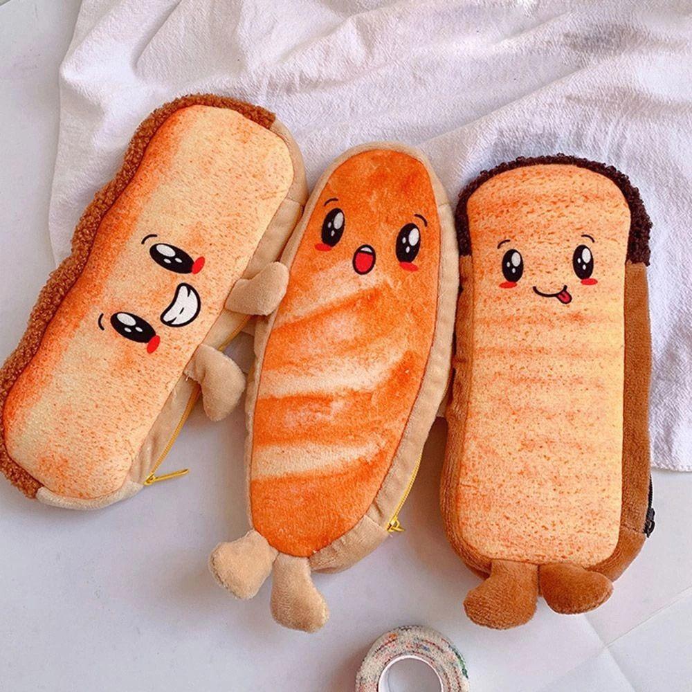 

Принадлежности для тостов, хот-догов, письменные принадлежности, сумка для карандашей из хлеба, сумка на молнии, плюшевая сумка для ручек, пенал Toast