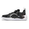 Li-Ning Comfortable Simple Shock Absorption Non-Slip Low-Top Casual Shoes Men Sneaker Black AGLU175-1