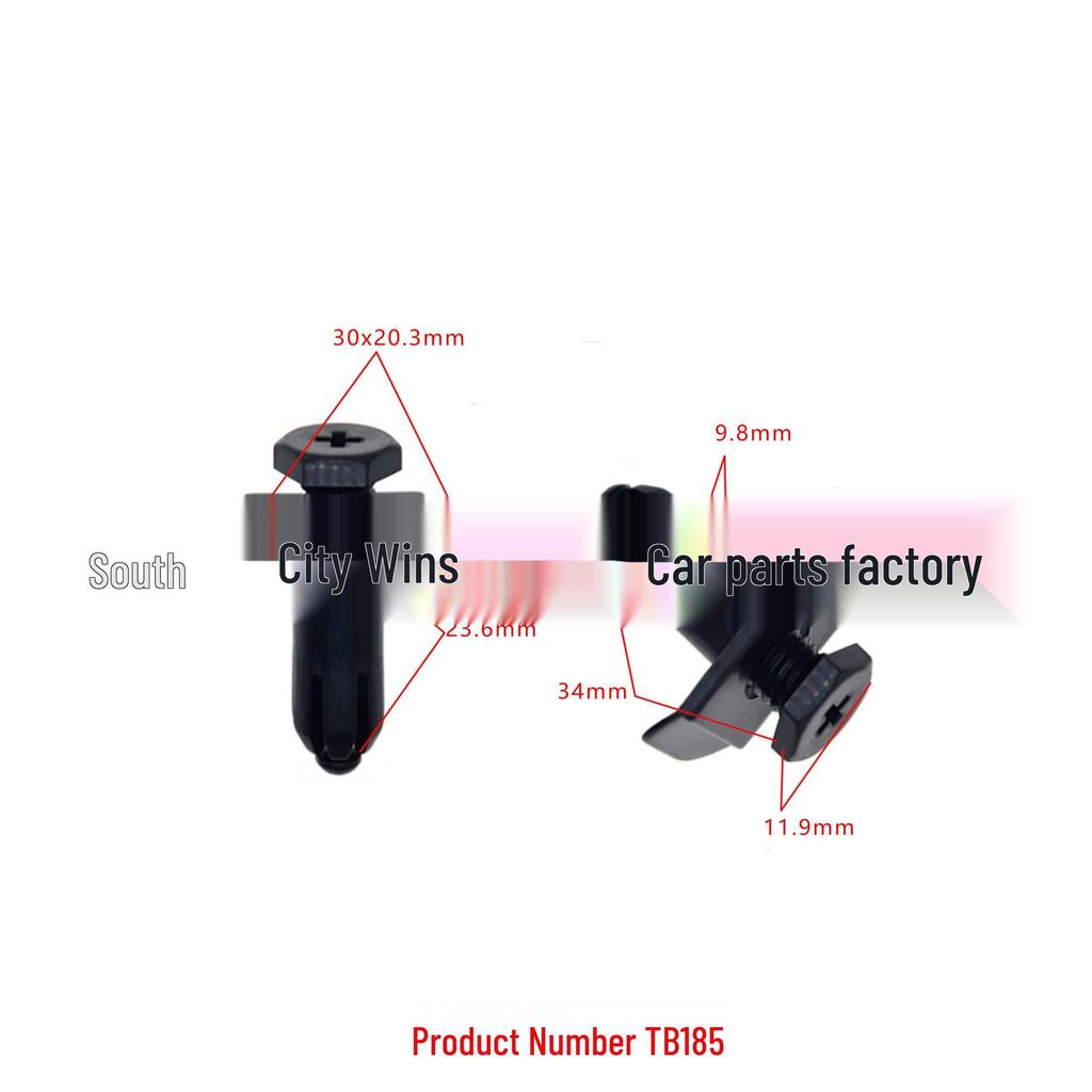 Mazda Ford Bumper Cover Clips & Buckles for Accessory Positioning