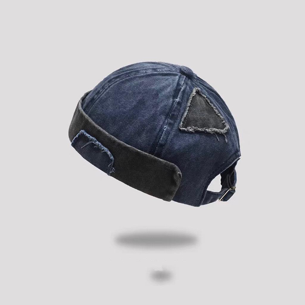 Brimless Hats Men's and Women's Dome Melon Hats Rag Hip Hop Street Yappy Hooligan Hat Tide Trendy Vintage-wash Docker Cap