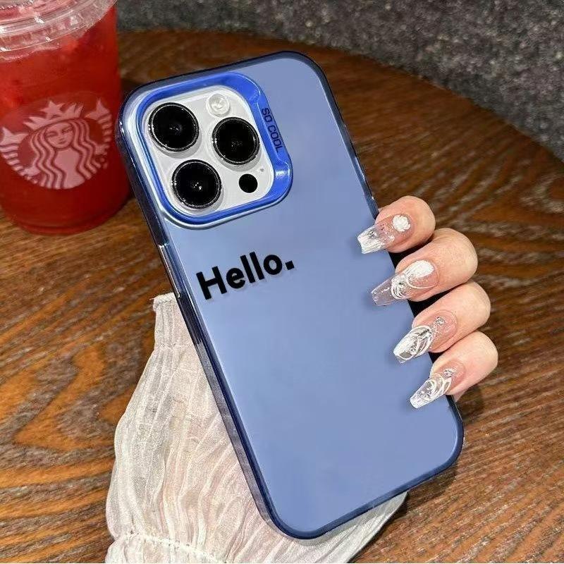 The new European, American and English are suitable for iphone16 mobile phone case Apple 15promax/14 anti-drop 13pro12 personality