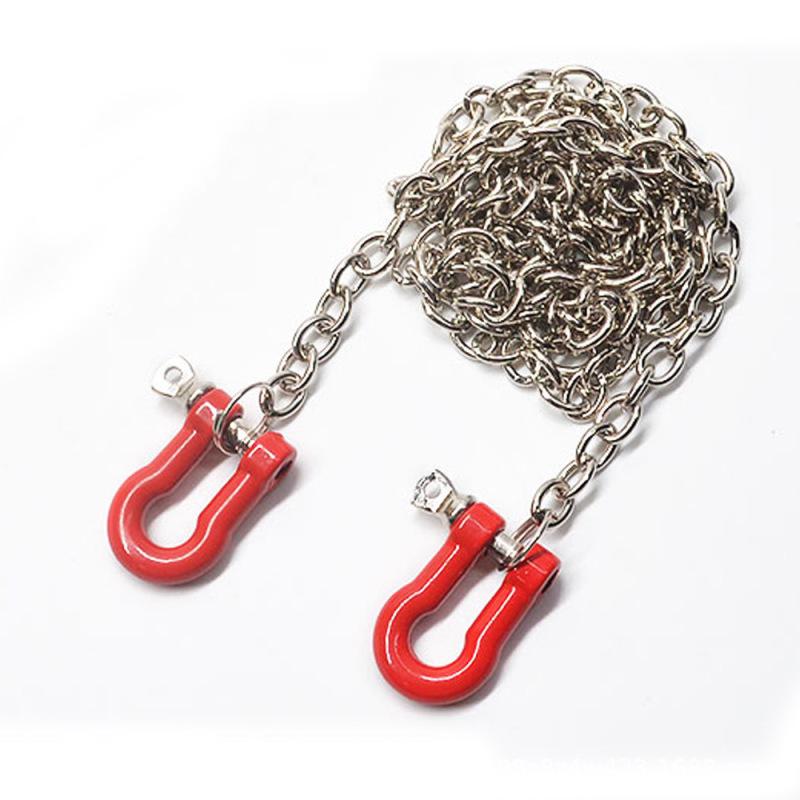 2pcs RC Car Metal Trailer Shackle Rescue Tow Hook for 1/10 RC Crawler TRX4 SCX10 90046 RC4WD D90 TF2