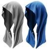 Cooling Hooded UV Protection Cools with Just a Sun Heat Relief Gray X Dark [KAKELO] Towel, Type, 2-Pack, UPF50+, Shake, Protection, (Light Blue)