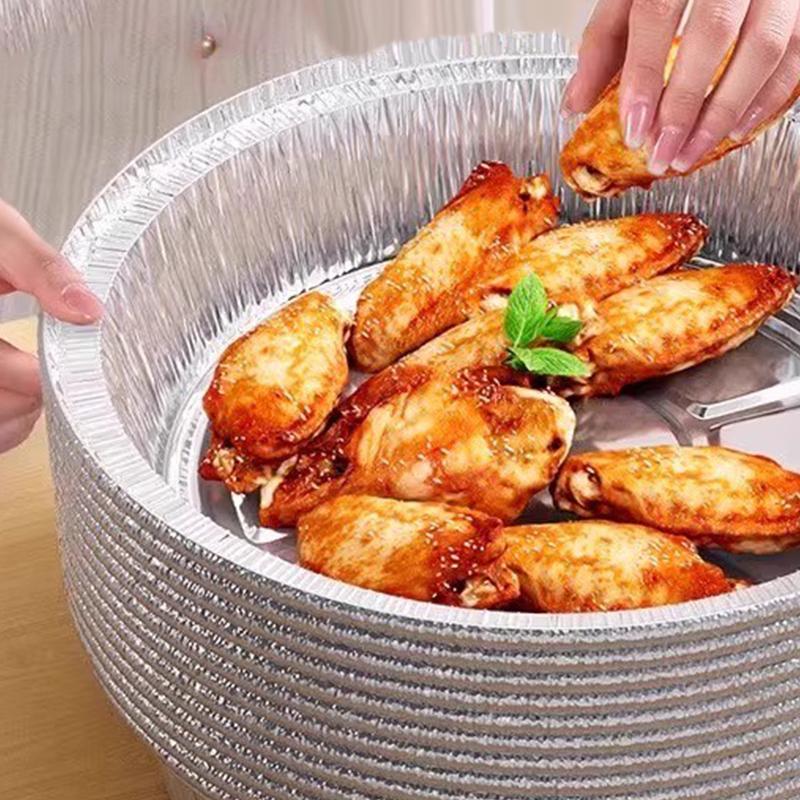 Horkovzdušná fritéza Hliníková fóliová forma Kuchyňské potřeby Nádoby na potraviny Čtvercový plech na troubu/BBQ Nepromastitelný Nepřilnavý Kuchyňské nástroje na pečení