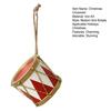 Metal Christmas Ornament Iron Gift Box/Candy/Drum Hanging Decorations for Christmas Tree Holiday Party Decor