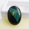 Lab-Created Opal Loose Gemstone Multi-Color Doublet Oval 17.75 ct Making for Jewelry Making Projects