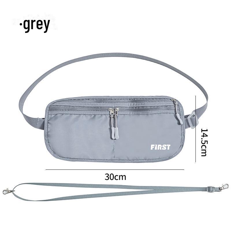 Unisex Foldable Breathable Sports Canvas Anti-Theft Waist Bag for Travel and Cycling